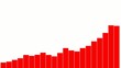 Four types of animated red graphs