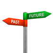 Past Future Direction Sign