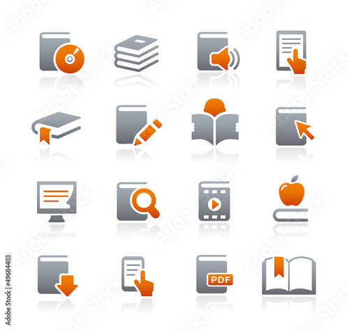 Vector: Book Icons // Graphite Series Book Icons // Graphite Series