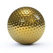 Golden golf ball