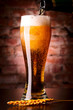 glass of lager