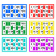 Série de cartes de loto