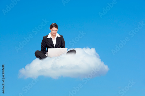 Photo: Cloud computing symbol Cloud computing symbol
