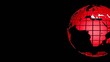 Video: 3D Earth map with stripes 3D Earth map with stripes