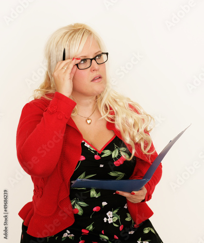Photo: junge Frau mit Buch junge Frau mit Buch