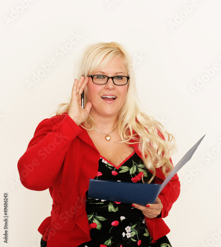Photo: junge Frau mit Buch junge Frau mit Buch