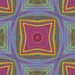 Seamless funky pop-art pattern with optic illustion