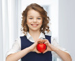 girl with small heart