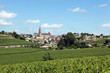 Village surrounded by fields