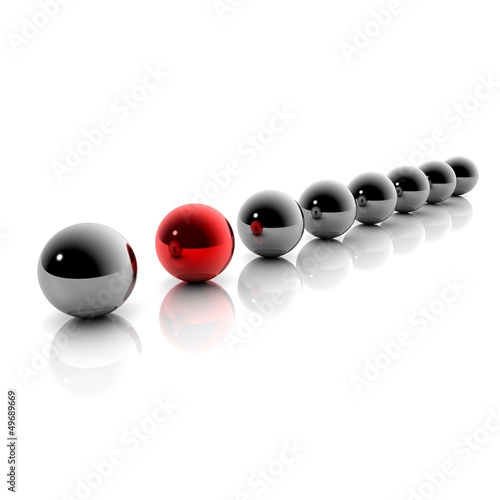 Illustration: Aus der Menge herausragen: 3D Grafik / 3D Illustration Aus der Menge herausragen: 3D Grafik / 3D Illustration