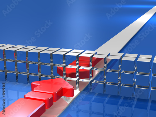 Illustration: 3D rendered image depicting the trouble 3D rendered image depicting the trouble