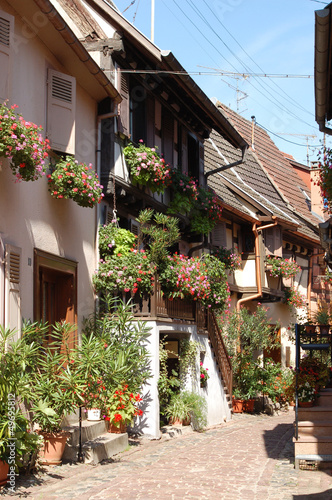 Photo: Street in Eguisheim Street in Eguisheim