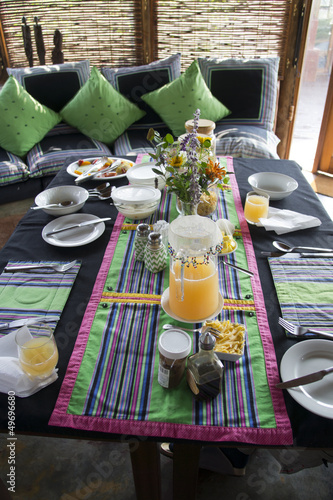 Photo: Colorful breakfast table in Venda style Colorful breakfast table in Venda style