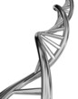 DNA model isolated on white background.