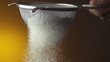 Flour being sieved