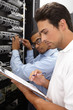Networking experts at work