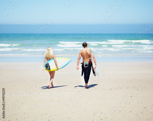 Photo: Surfing pair Surfing pair
