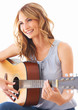 Smiling at a sweet melody