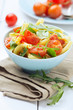 Italian pasta with cherry tomatoes and herbs