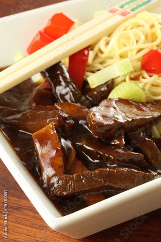 Photo: Beef in soy sauce Beef in soy sauce