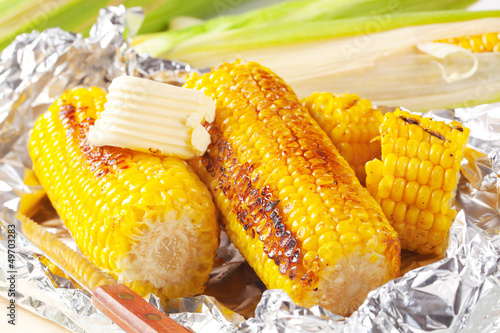 Photo: Grilled corn Grilled corn