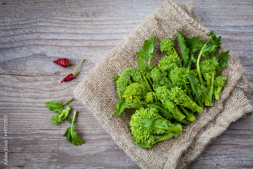 Photo: Assortment of frech turnip tops on wooden background Assortment of frech turnip tops on wooden background