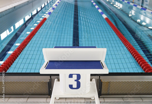 Photo: Starting block position number three Starting block position number three