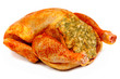 Grillhuhn mit Semmelfülle