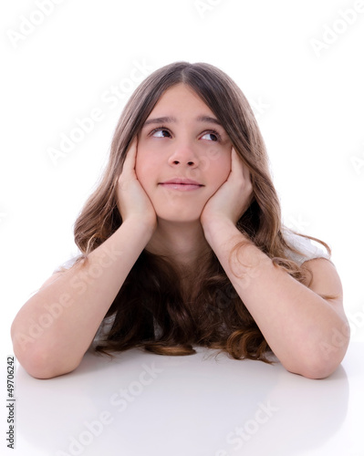 Photo: Pretty teenager dreaming Pretty teenager dreaming