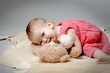 Photo: baby kuschelt mit teddy 2 baby kuschelt mit teddy 2