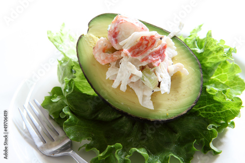 Photo: Seafood Stuffed Avocado Seafood Stuffed Avocado