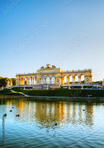 Photo: Gloriette Schonbrunn in Vienna at sunset Gloriette Schonbrunn in Vienna at sunset