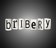 Bribery concept.