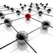 Network und Business - 3D Grafik / 3d Illustration