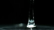 Video: Water drop on a black background Water drop on a black background