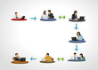 business people on work process
