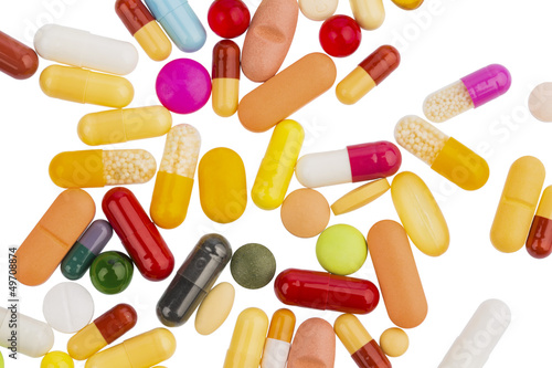 Photo: Viele bunte Tabletten Viele bunte Tabletten