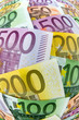Viele verschiedene Euro-Geldscheine