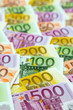 Viele verschiedene Euro-Geldscheine