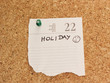 Holiday reminder