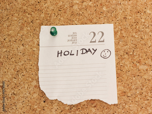 Photo: Holiday reminder Holiday reminder