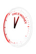 Time is money clock vector illustration