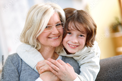 Photo: Mother and son in harmony Mother and son in harmony