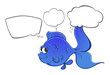 A blue fish and the empty callouts