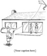 Depressed man flies a kite while his wife visits