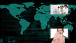 Video: Hand using interface with call centre clips Hand using interface with call centre clips