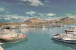 vintage Castelsardo pier