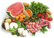 Carne, formaggi , frutta e verdura - Meat, cheese and fruit