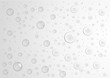Gouttes sur fond blanc/gris