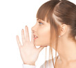 woman whispering gossip